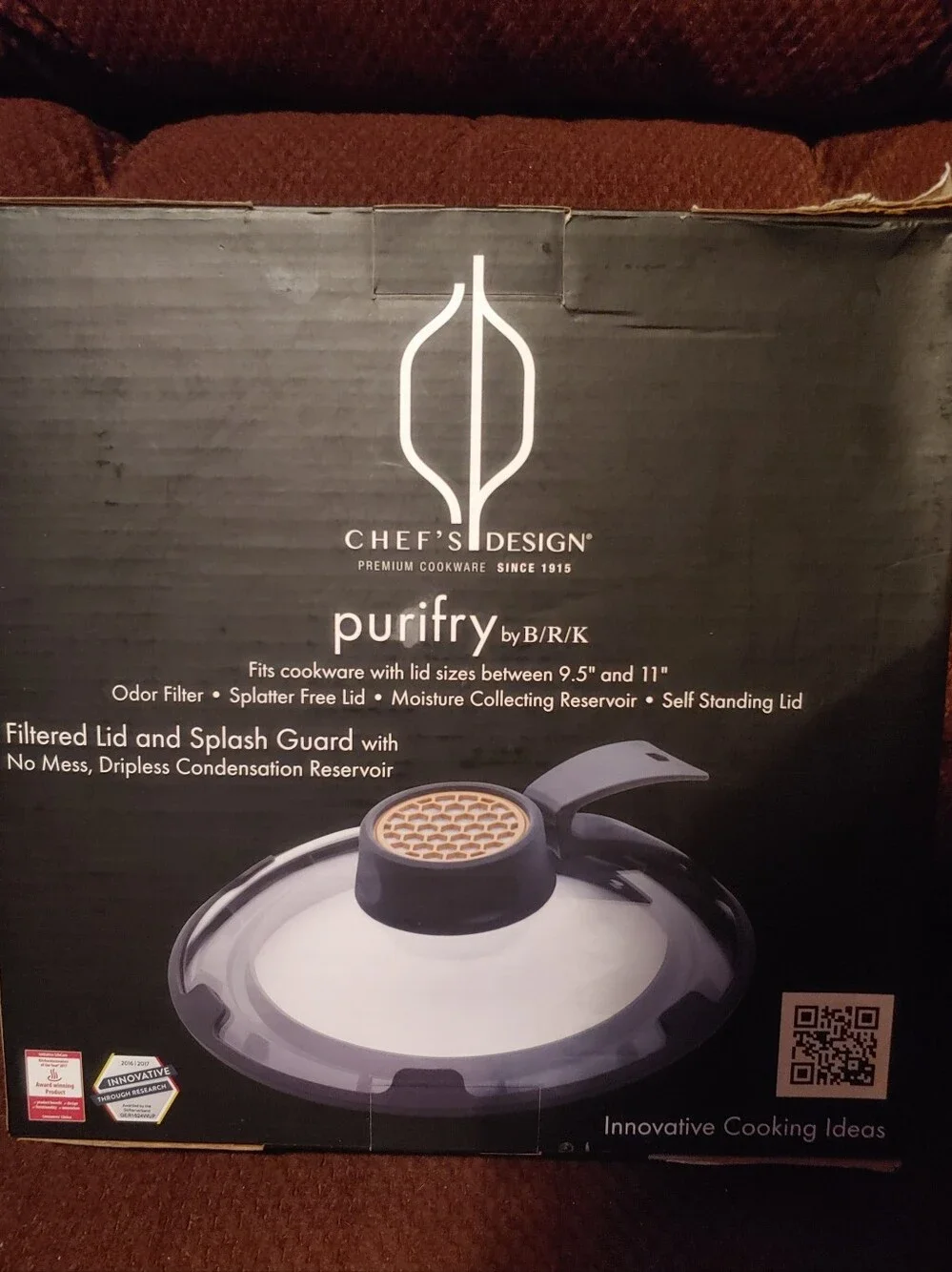 Chef's Design Purify Filtered Lid